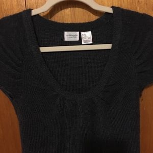 La Redoute Blue Gray mohair short sleeve sweater